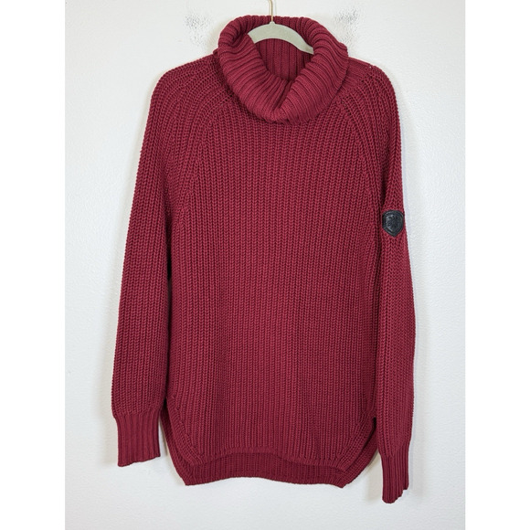 Alp-N-Rock Simone Fisherman Sweater Cable Knit Turtleneck Cabincore Lodge XL - Picture 4 of 11